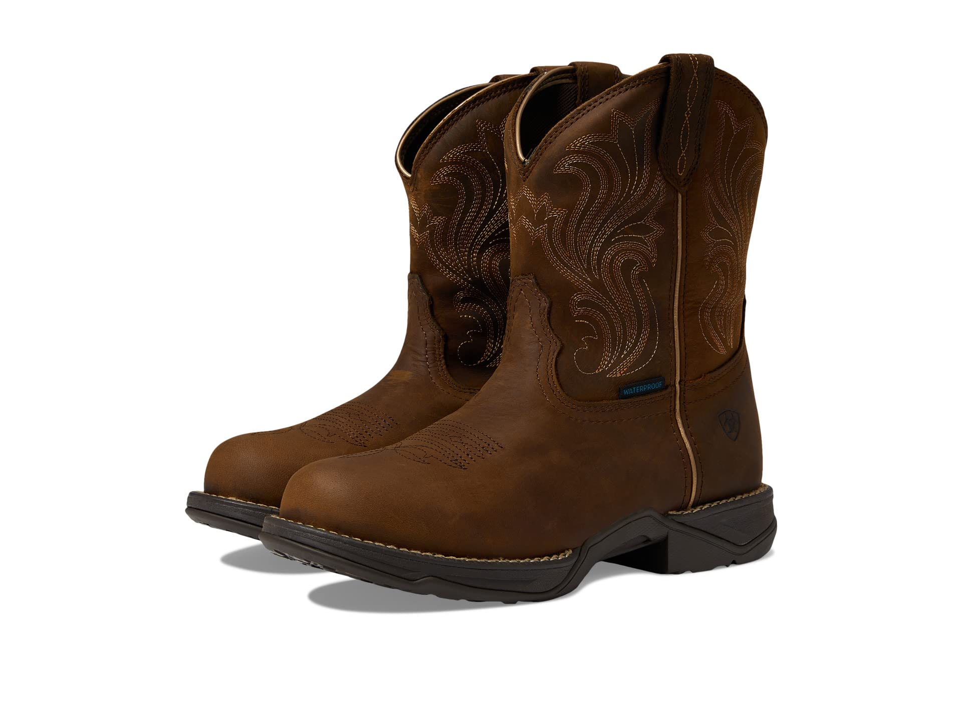 Anthem Round Toe Shortie Waterproof Western Boots
