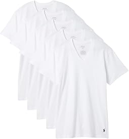 5 Pack Cotton Classic V-Necks