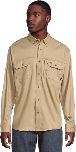 FR Solid Vent Long Sleeve Work Shirt