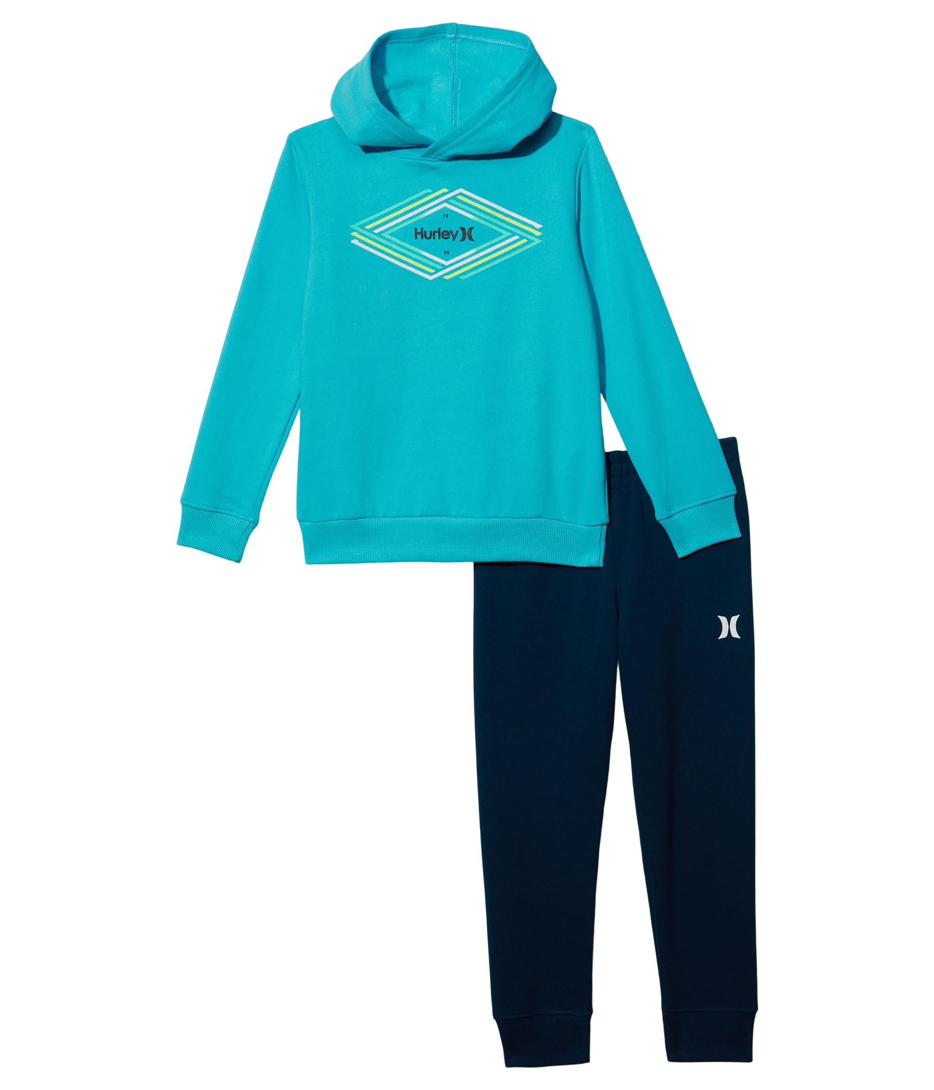 Hooded Pullover & Joggers Fleece Set (Little Kids)