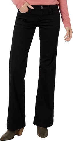 Trouser Mid-Rise Forever Wide Leg Pants in Rinse