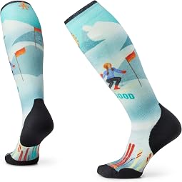 Ski Targeted Cushion Snow Bunny Print Over the Calf