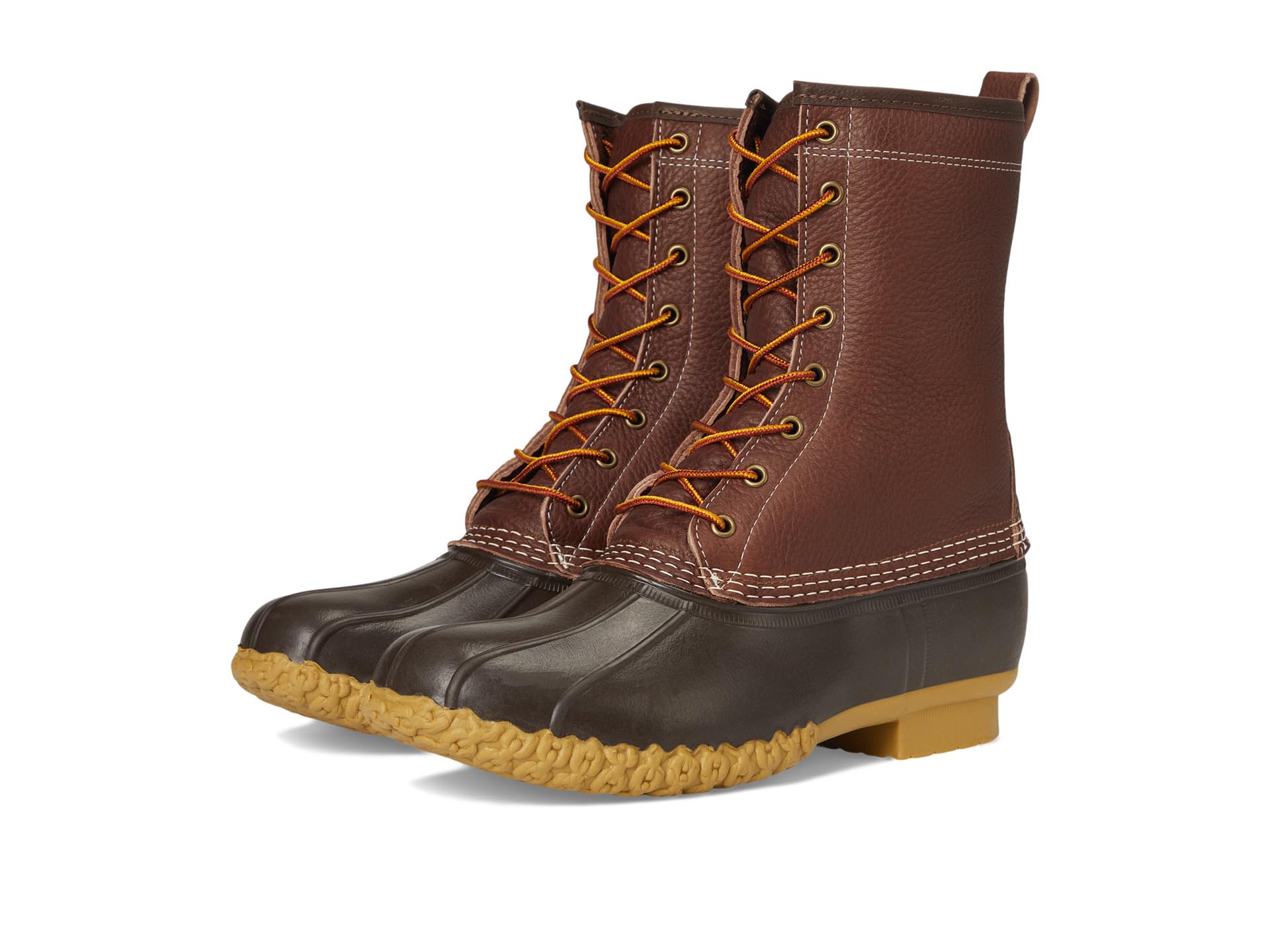 10" Bean Boots Shearling Lined Insulated Tumbled Leather