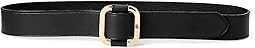 Slide Buckle Leather Belt