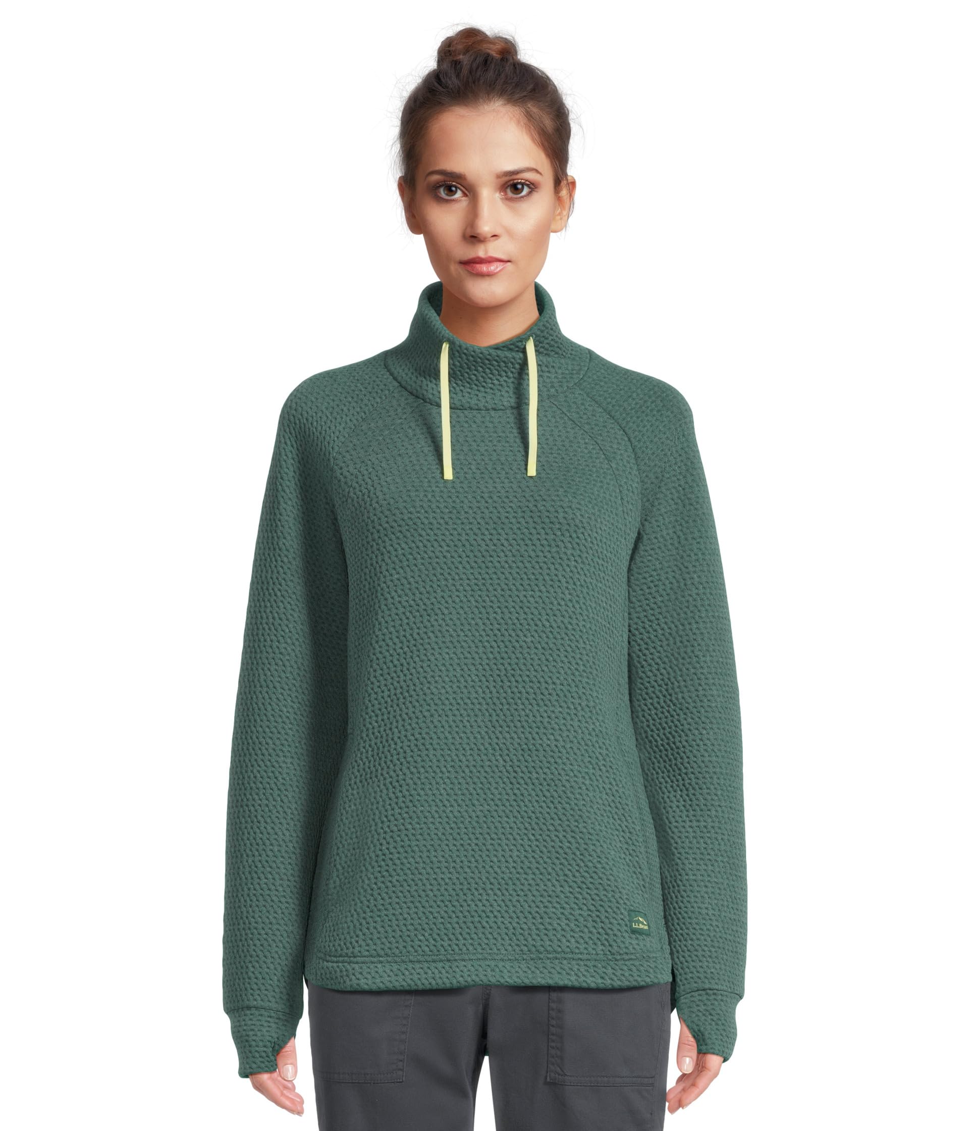 Ridgeknit Crossneck Pullover