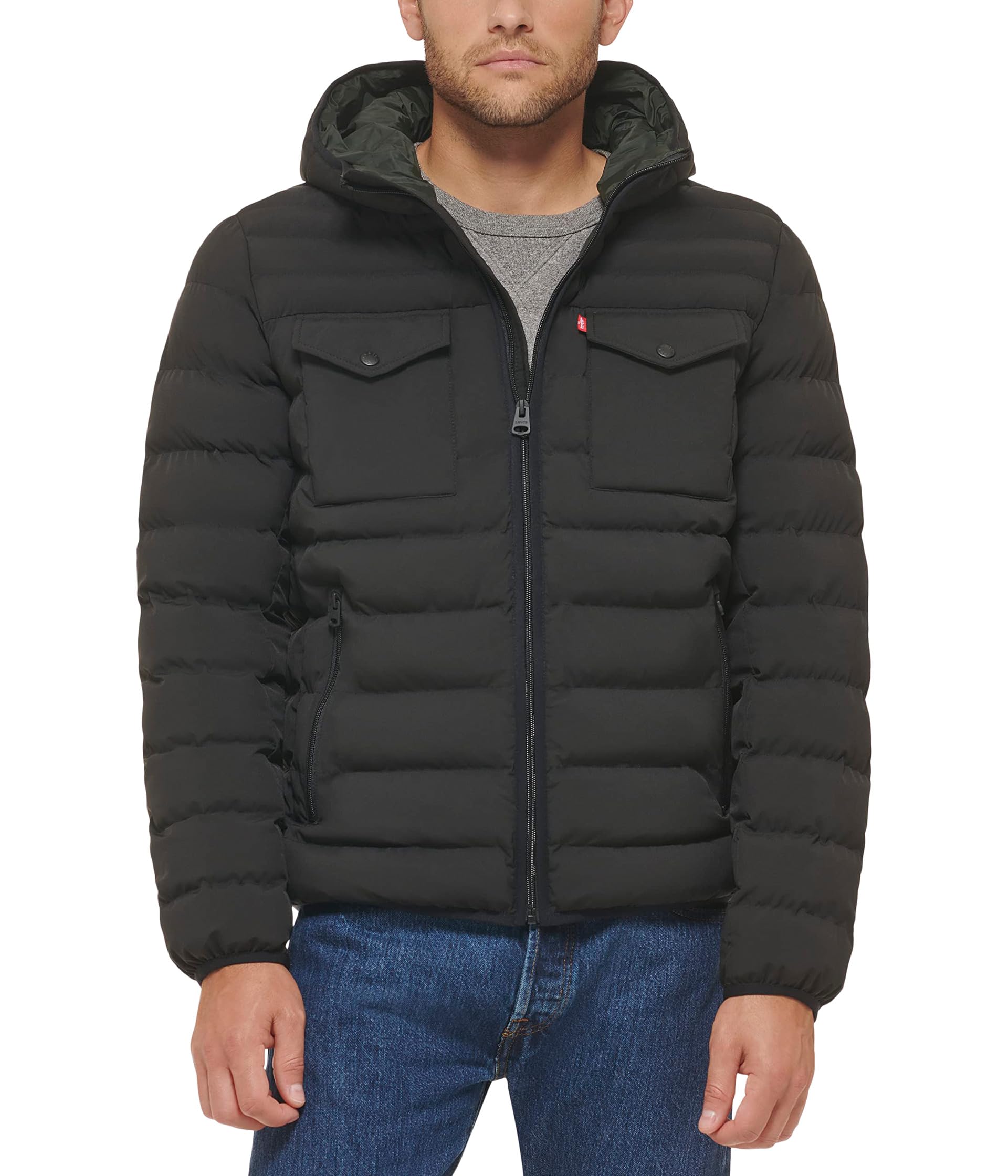 Stretch Two-Pocket Quilted Jacket