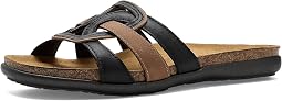 Jet Black Leather/Latte Brown Leather