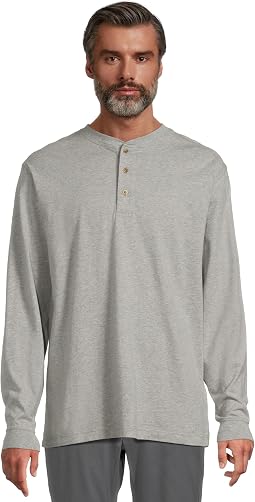 Мужская футболка Carefree Unshrinkable Tee Traditional Fit Long-Sleeve Henley
