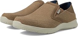Conway EZ Canvas Moccasin Toe Slip-On Easy Slip-In Loafer