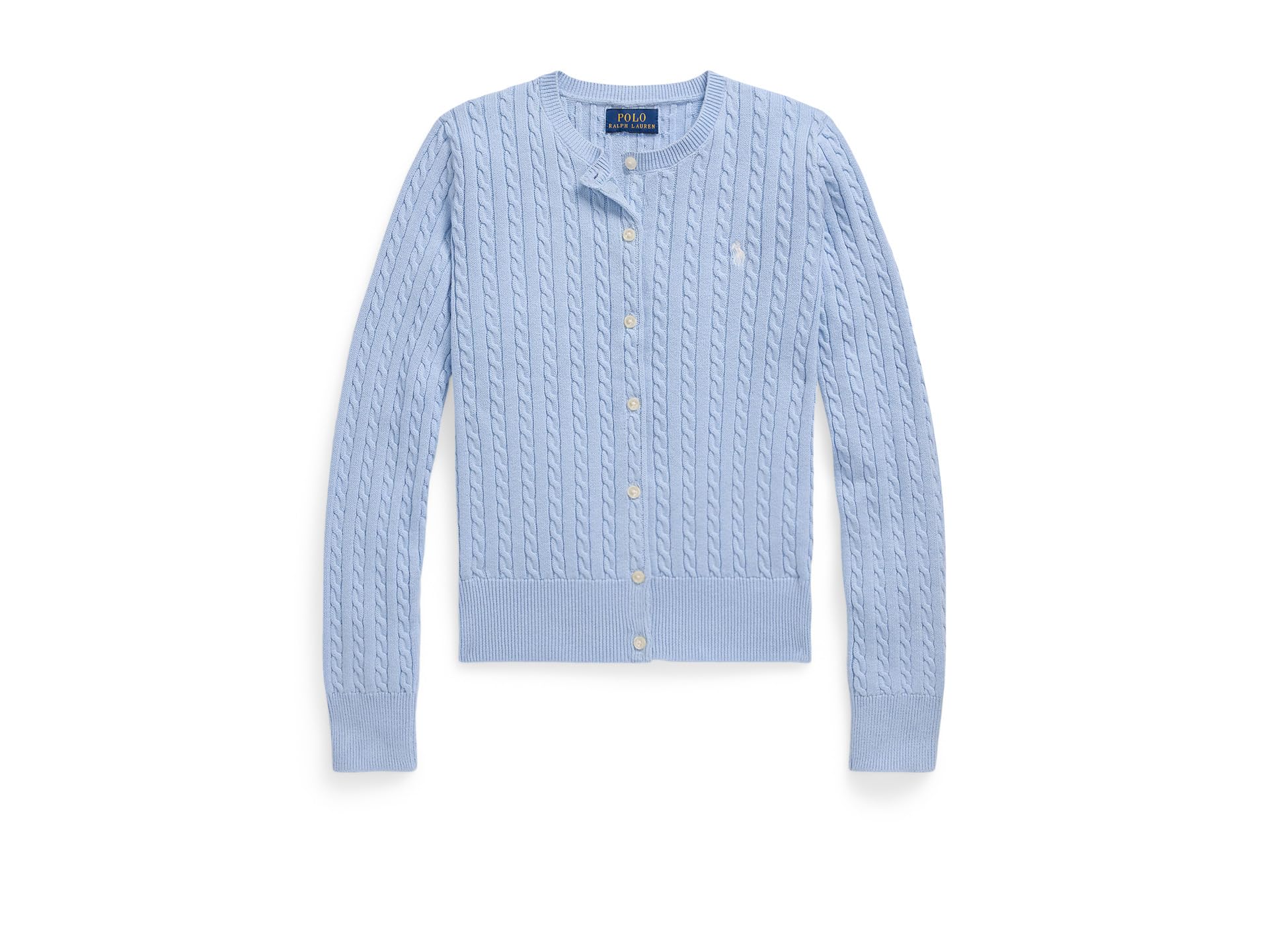 Mini-Cable Cotton Cardigan (Big Kid)