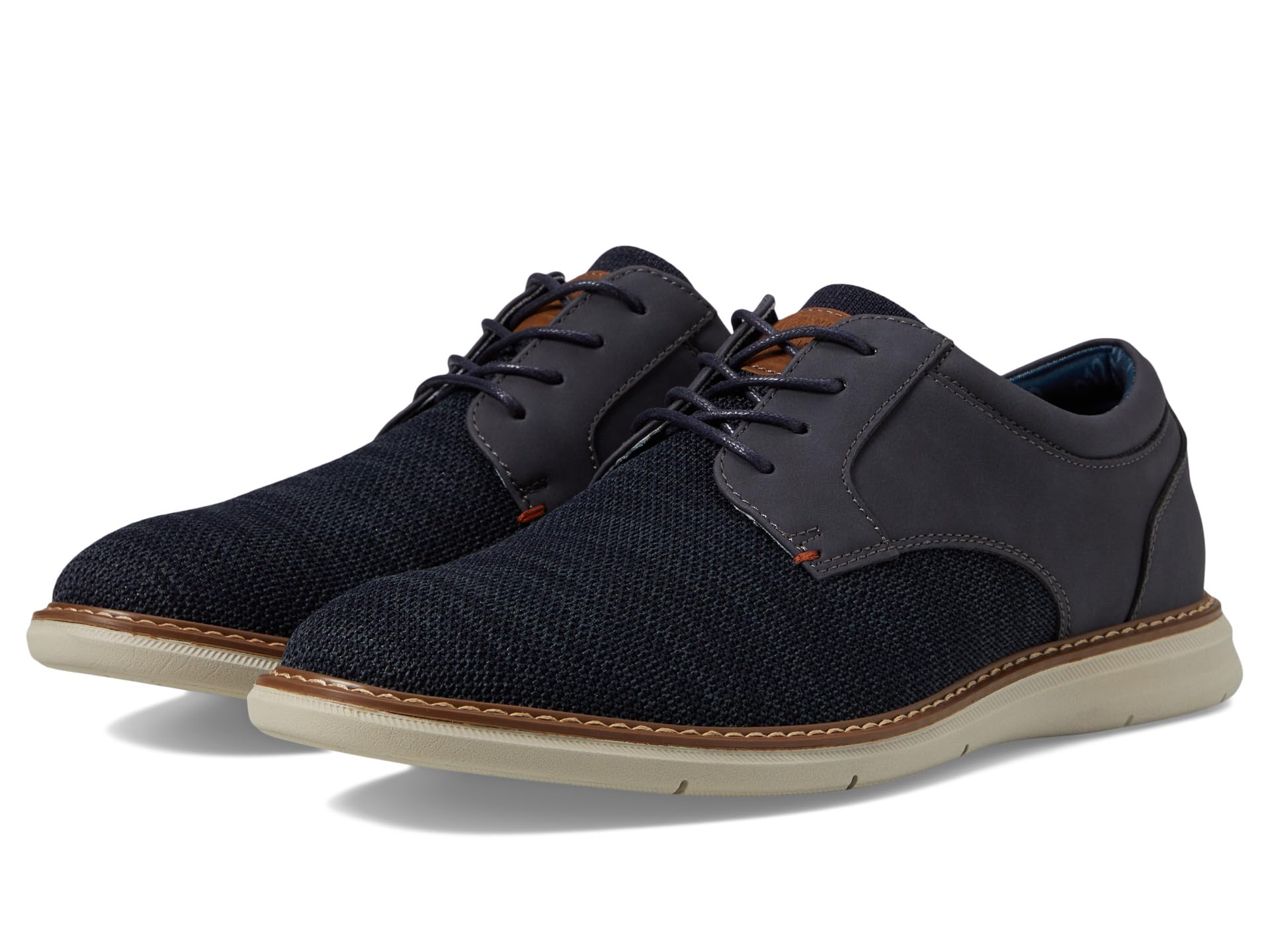 Chase Knit Plain Toe Oxford Lightweight Breathable Versatile Lace Up