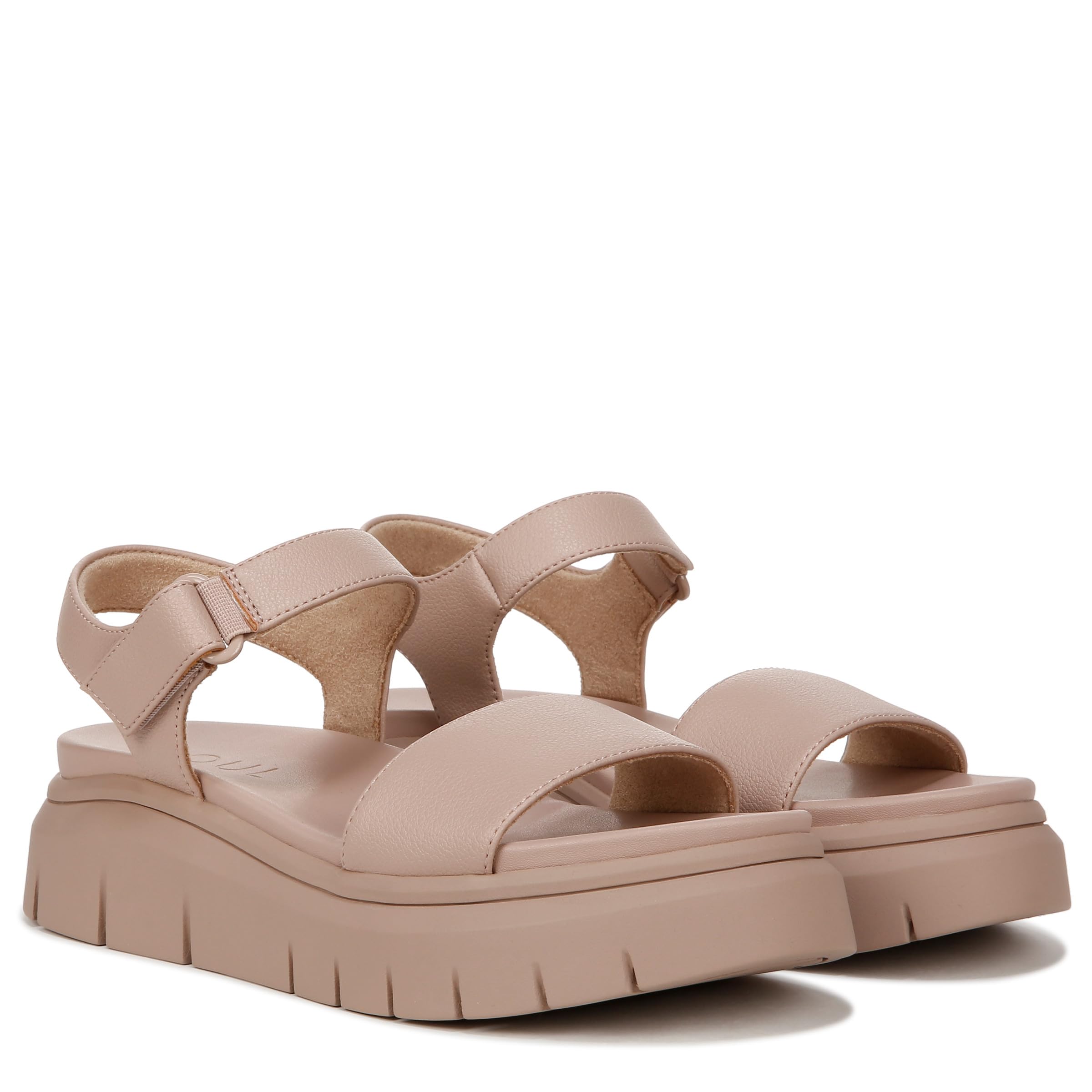 SOUL Naturalizer - Poppi Ankle Strap Platform Flat Sandal