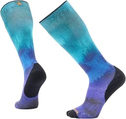 Ski Targeted Cushion Compression Print Over The Calf Socks