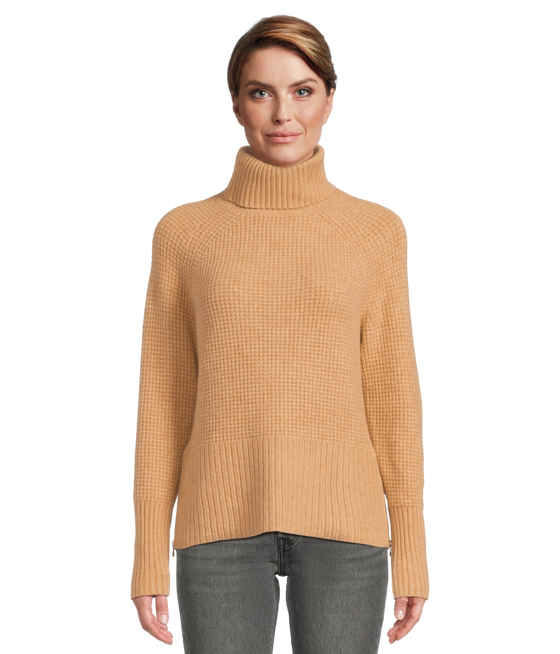SuperSoft Waffle Turtleneck Sweater