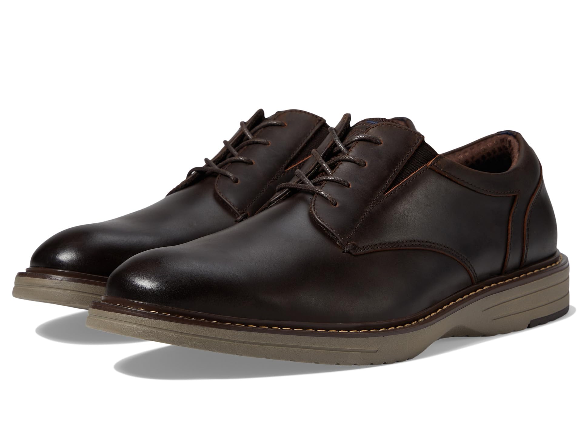Griff Plain Toe Oxford Lightweight and Comfortable for All Occasions Leather Lace Up