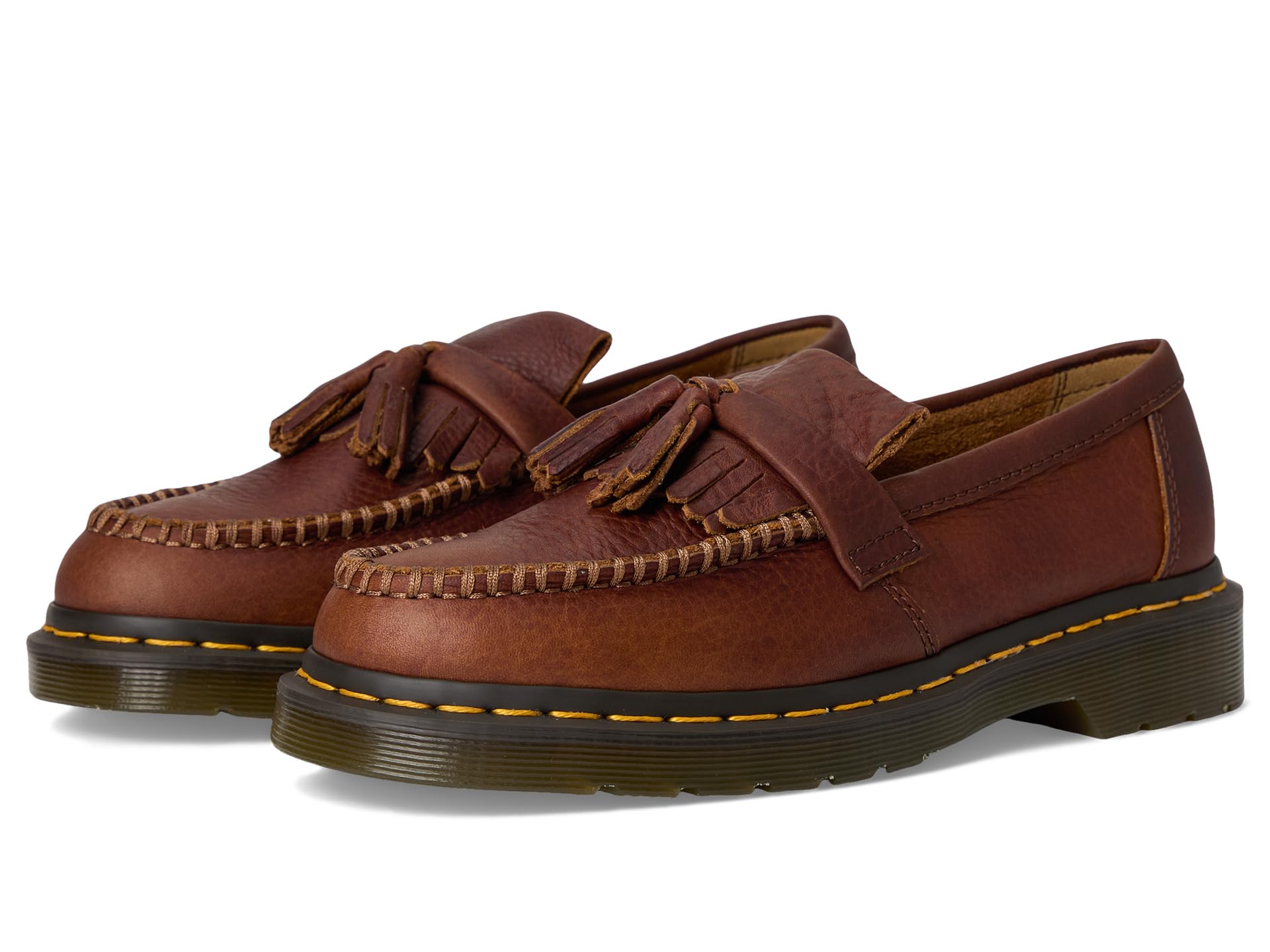 Adrian Yellow Stitch кожаные лоферы