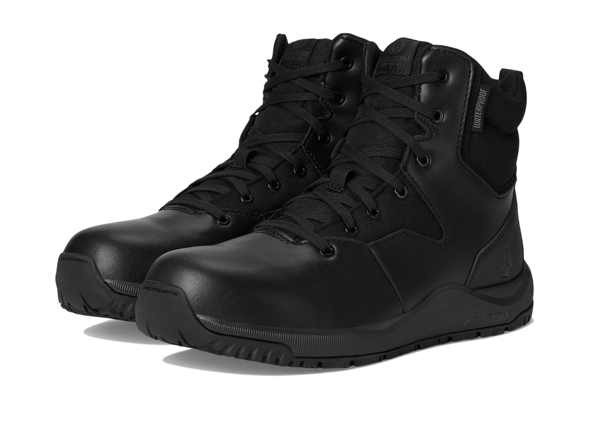 Street Shield 6" Tactical Waterproof Boots with Side Zipper