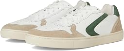 White/Green Leather