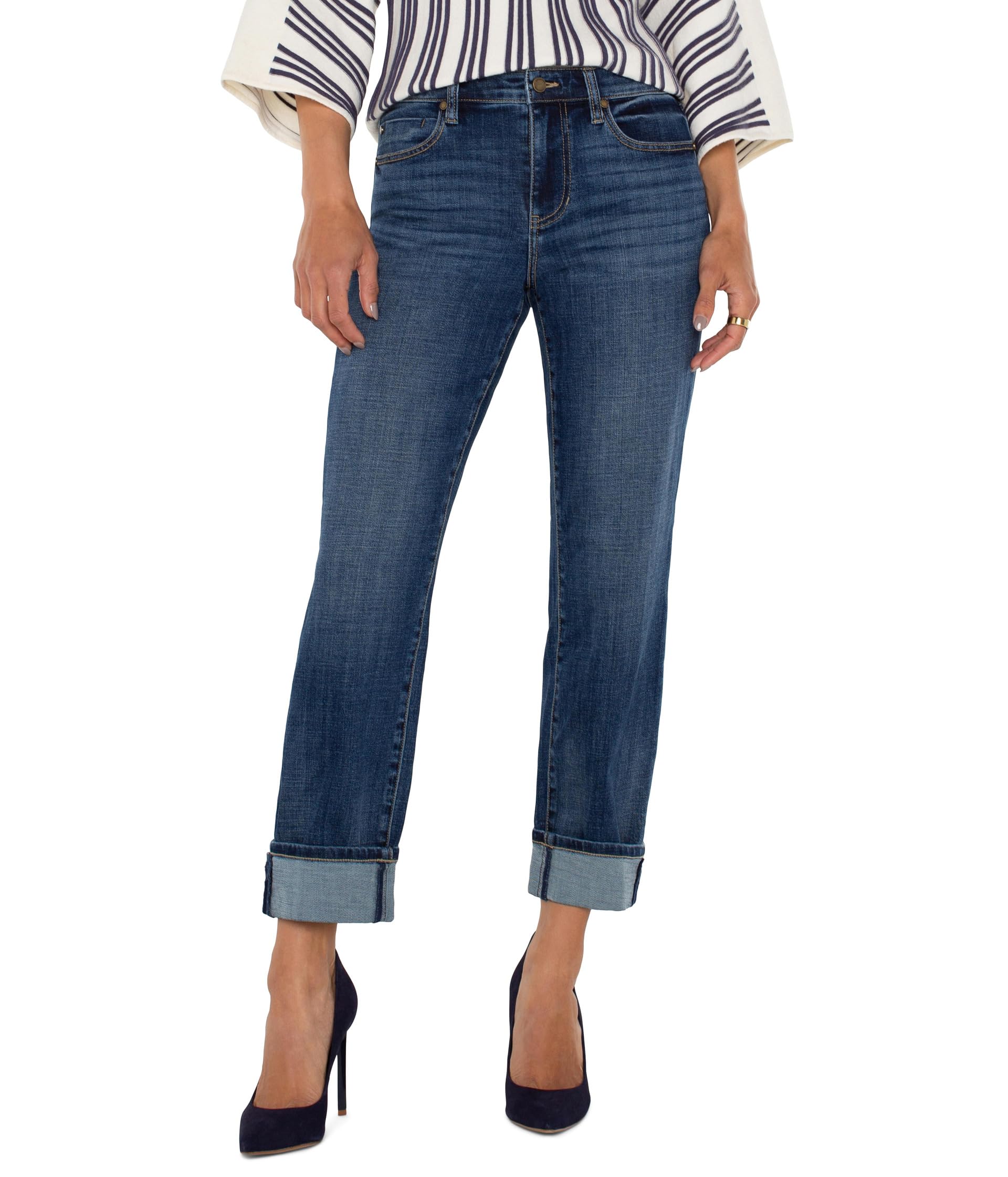 Marley Girlfriend Cuffed Mid-Rise Vintage Denim