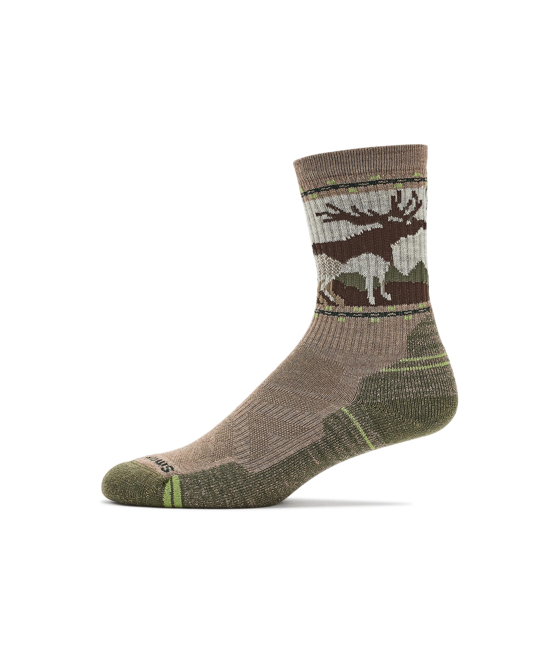 Hike Light Cushion Mountain Moose Crew Socks