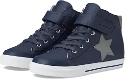 Navy/Gray Leather