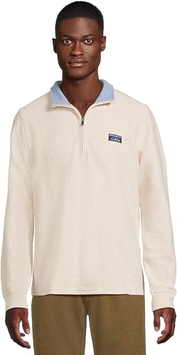 Lakewashed Double-Knit Quarter-Zip Long Sleeve