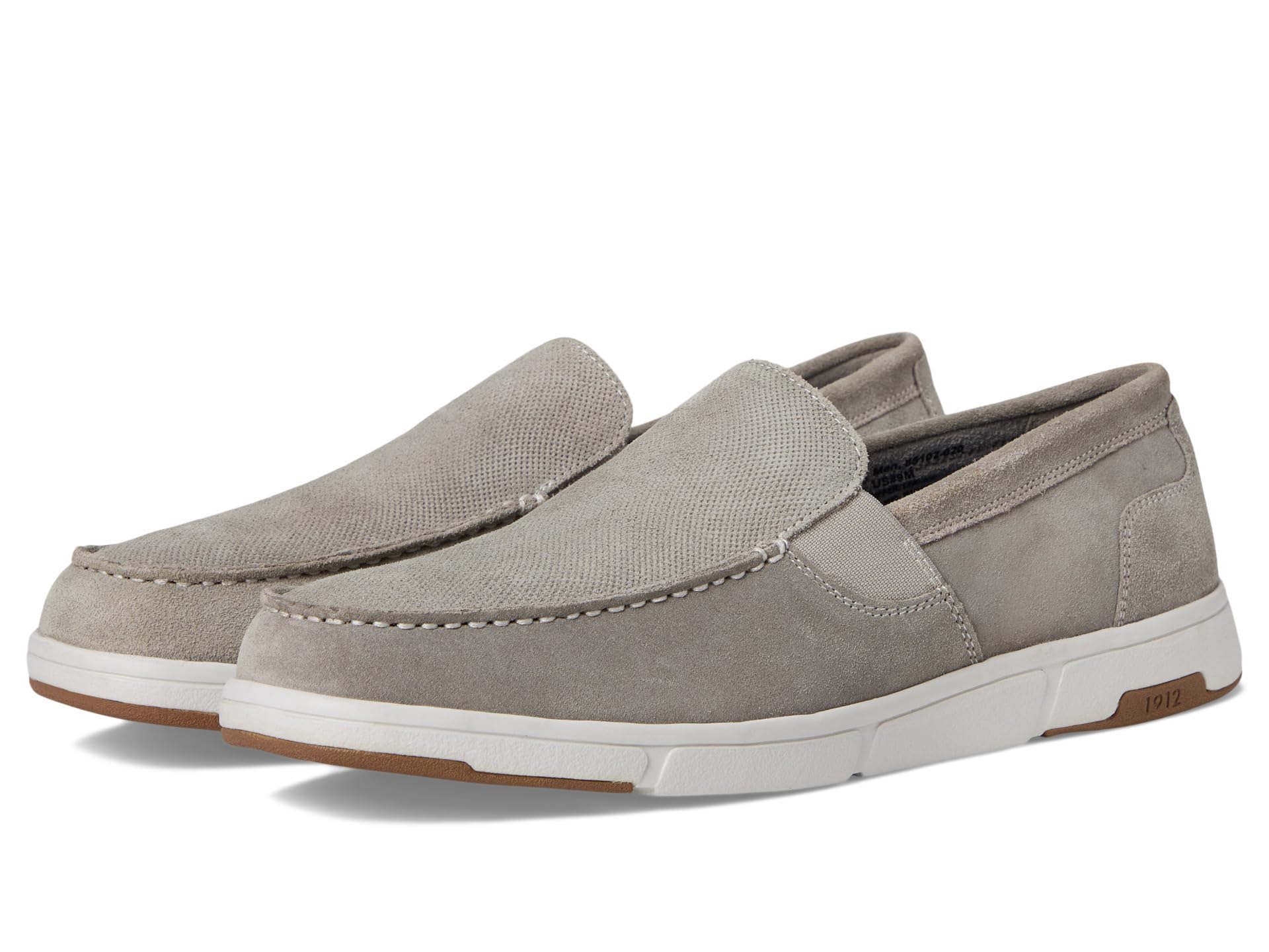 Luca Moccasin Toe Venetian Suede Slip-On Lightweight Comfortable Loafers