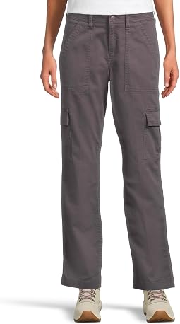 Comfort Stretch Mid-Rise Straight-Leg Cargo Pants