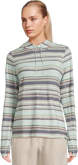 Everyday SunSmart® Long-Sleeve Stripe Hooded Pullover